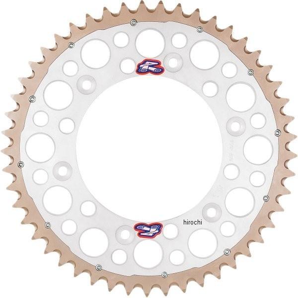 1210-0232 レンサル RENTHAL リア スプロケット ツインリング 49T/520 83年以降 CRF、CR、XR アルミ シルバー HD店