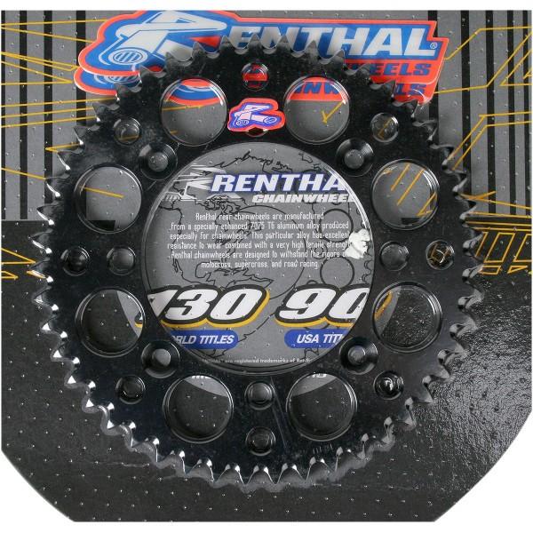 【USA在庫あり】 1211-0281 レンサル RENTHAL リア スプロケット 47T/428 89年以降 YZ、RM アルミ 黒 HD店