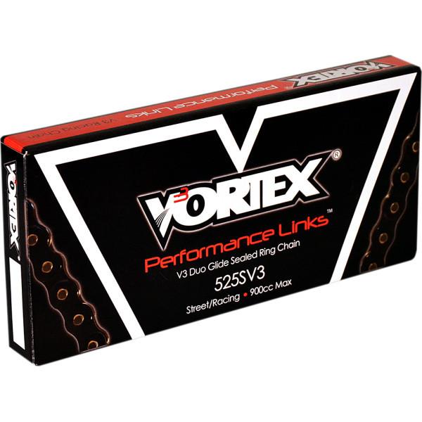 【USA在庫あり】 1223-1051 ボルテックス Vortex チェーン カシメタイプ 525SV3/120L 黒 HD店