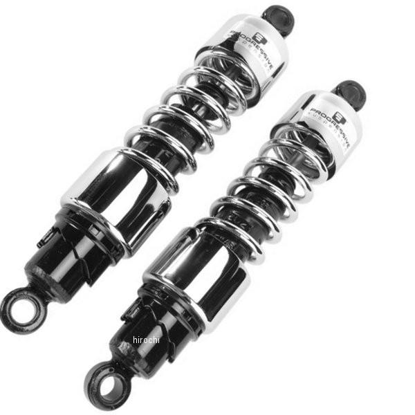 Harley Davidson - 【USA棚卸し資産あり】 1310-0712 プログレッシブ PROGRESSIVE ぼうぜん自失 硬め 412 84年-09年 ホンダ、カワサキ、ヤマハ 330粍 クローム 固定ディスク店 バイク-リアサスペンション