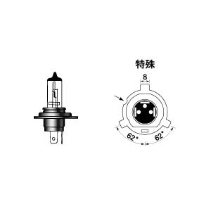 131RB M&H マツシマ H4R バイクビーム B2&S2 1個入り ブリスターパック 12V60/35W (B2レインボー) HD店 | ホンダ