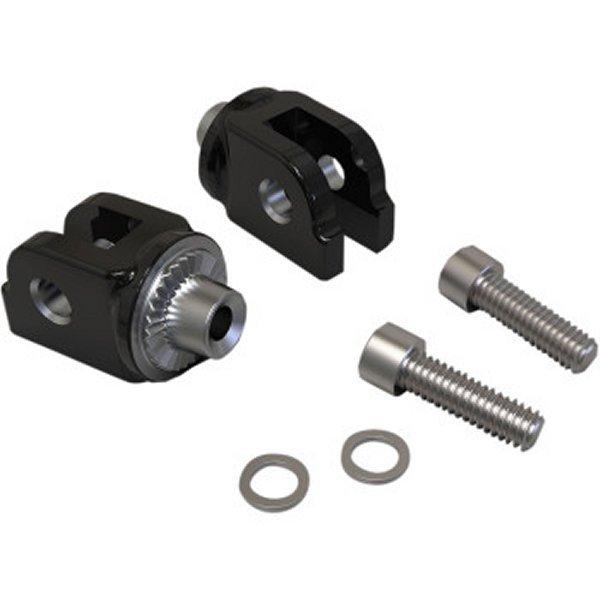 1620-2058 チロ CIRO フットペグアダプター ドライバー側 M-Eight ソフテイル 黒 HD店