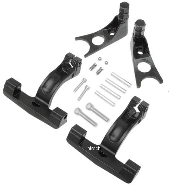 【USA在庫あり】 1621-0513 DRAG パッセンジャーフットボード マウントキット 黒 FLST 50459-06 HD店