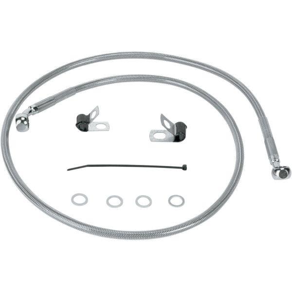 【USA在庫あり】 1741-0874 DRAG フロント ブレーキライン ステンレス 標準長 04年-13年 XL-C 45489-04 HD店