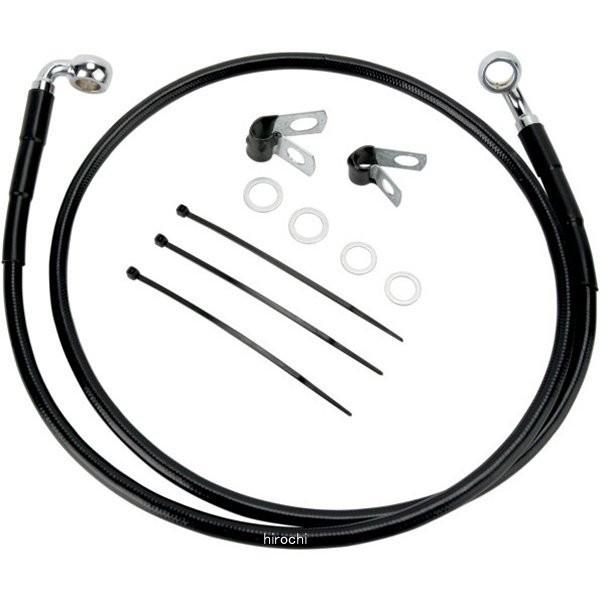 【USA在庫あり】 1741-2573 DRAG フロント ブレーキライン 黒ステンレス 01年-05年 FXDL +10インチ(51インチ) HD店