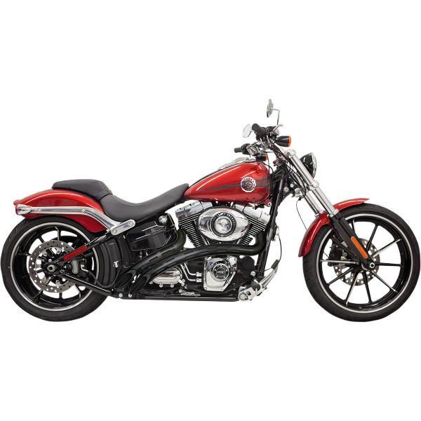 【USA在庫あり】 1800-1652 バッサニ Bassani フルエキゾースト ラジアルスイープ 86年-17年 ソフテイル 黒 HD店