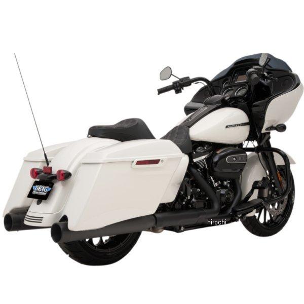 【USA在庫あり】 1801-1265 DRAG 4インチ スリップオンマフラー 17年以降 FLH 黒/黒 HD店