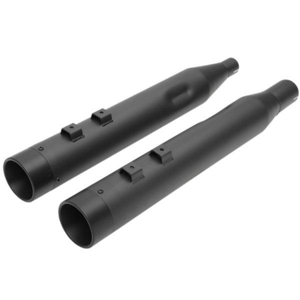 【USA在庫あり】 1801-1265 DRAG 4インチ スリップオンマフラー 17年以降 FLH 黒/黒 HD店_1