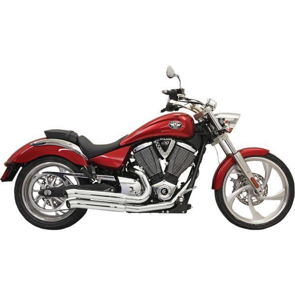 【USA在庫あり】 1810-1996 バッサニ Bassani フルエキゾースト プロストリート ターンアウト 06年-15年 ヴィクトリー クローム HD店