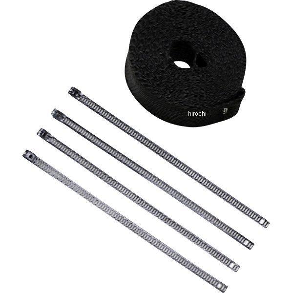 【USA在庫あり】 1861-1414 サイクルパフォーマンス Cycle Performance マフラー用ラップ 2インチ X 25フィート 黒 タイラップ付き HD店