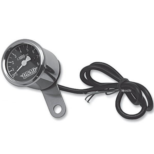 【USA在庫あり】 2211-0055 DRAG 1.875インチ ミニ電子タコメーター 8000rpm 黒 HD店