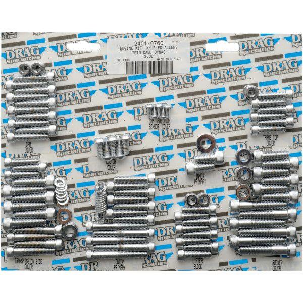 2401-0760 DRAG ボルトキット エンジン全体 06年 ダイナ クローム/ローレット HD店