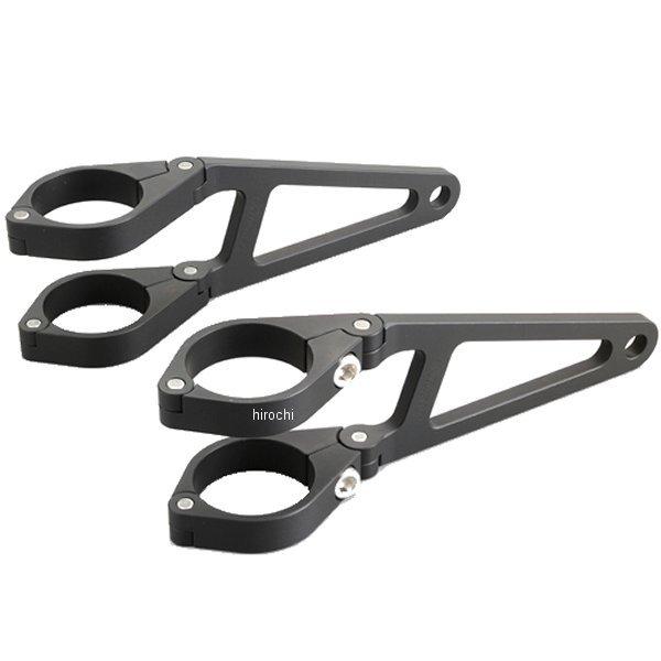 【メーカー在庫あり】 26943 デイトナ アルミヘッドライトブラケット ロング φ35 黒 HD店 | DAYTONA（バイク用品）