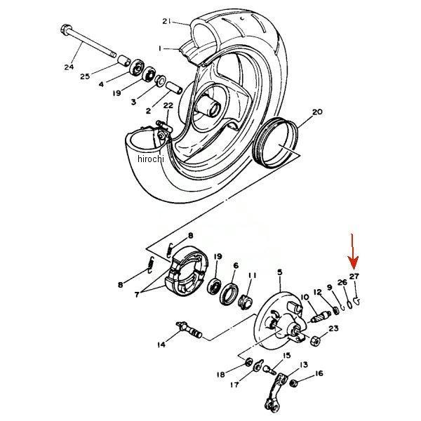 パーツ YAMAHA 102-25137-00 リング ストップ 102-25137-00 1個 YAMAHA(ヤマハ