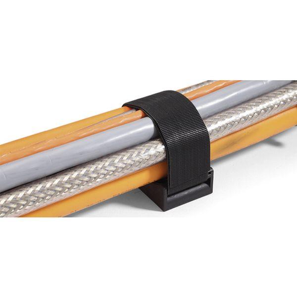 【メーカー在庫あり】 3011-010 3011010 フックアンドループバンド30mm幅 ベース固定具 ケーブル径20-100mm M6ねじ止め 10個入り HD店の画像