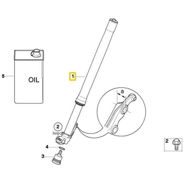 BMW - 31427698395 文句なし フォークストラット 左 固定ディスク店 バイク-その他バイクパーツ、アクセサリー用品
