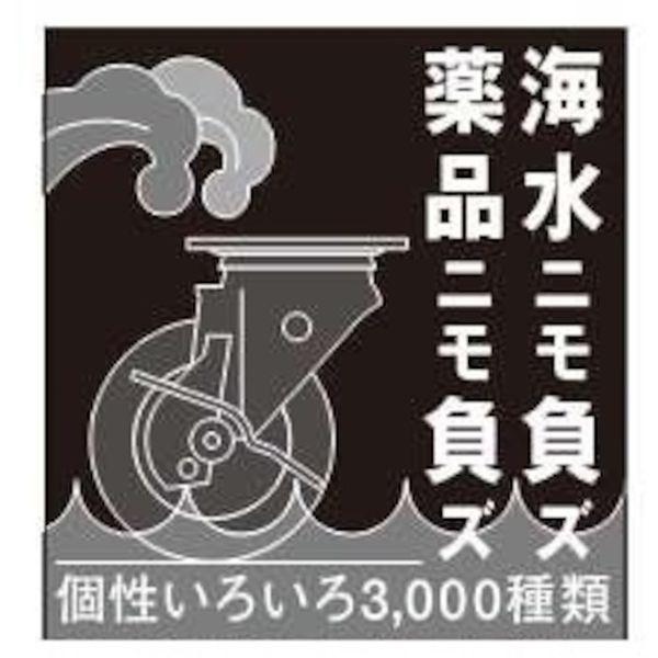 【メーカー在庫あり】 315S-N150-BAR01 315SN150  Sシリーズオールステンレス 旋回式ナイロン車輪 150mm ストッパー付 HD店の画像