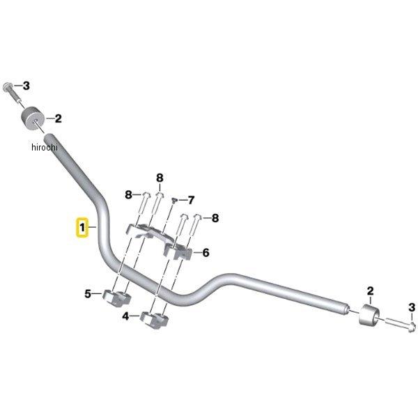 32718388947 BMW純正 ハンドルバー シルバー HD店