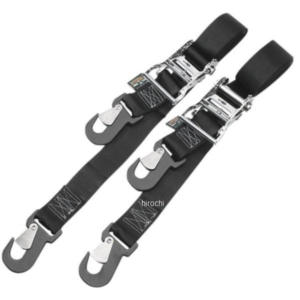 【USA在庫あり】 3920-0010 パワータイ POWERTYE 幅2インチ(51mm) ラチェット タイダウンキット 6.5フィート(1.98m) 黒 (左右ペア) HD店
