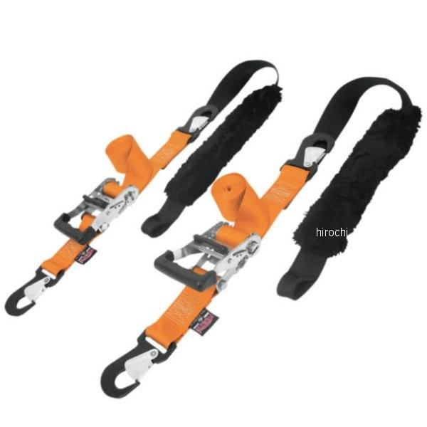 【USA在庫あり】 3920-0172 パワータイ POWERTYE 幅2インチ(51mm) ラチェット タイダウンキット 6.5フィート(1.98m) オレンジ (左右ペア) HD店