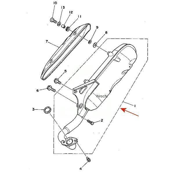 YAMAHA - 3KJ-14610-15 ヤマハ文句なし エキゾーストパイプ 協議会1 固定ディスク店 バイク-エキパイ