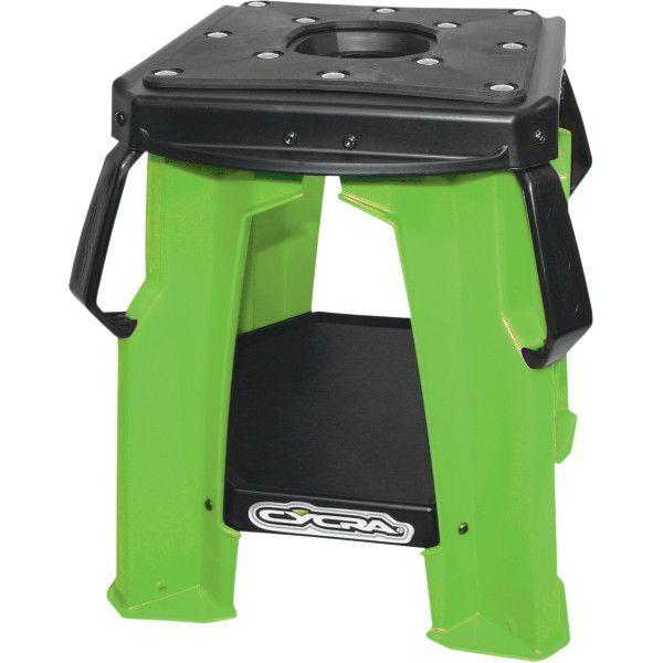 【USA在庫あり】 4101-0125 サイクラ CYCRA モトスタンド オイル穴有 プラスチック 緑 HD店