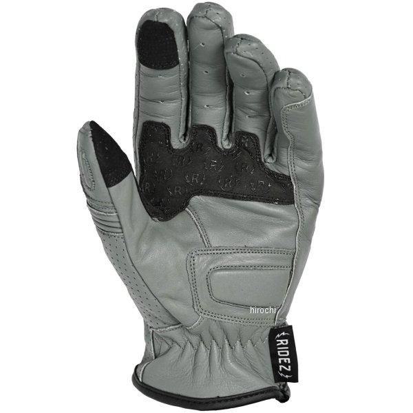 【メーカー在庫あり】 RLG2201 ライズ RIDEZ MOTO GLOVES DEFOE レザーグローブ グレー Lサイズ HD店の画像