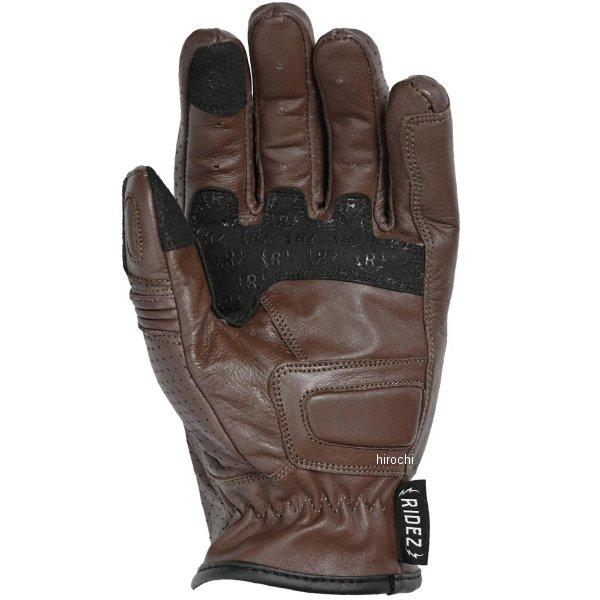 【メーカー在庫あり】 RLG2201 ライズ RIDEZ MOTO GLOVES DEFOE レザーグローブ ブラウン Mサイズ HD店の画像
