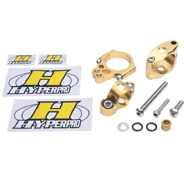 22119018 ハイパープロ HYPERPRO CNCステアリングダンパーステー 120mm/TYPE-1 04年-06年 XL1200、XL883 ゴールド HD店