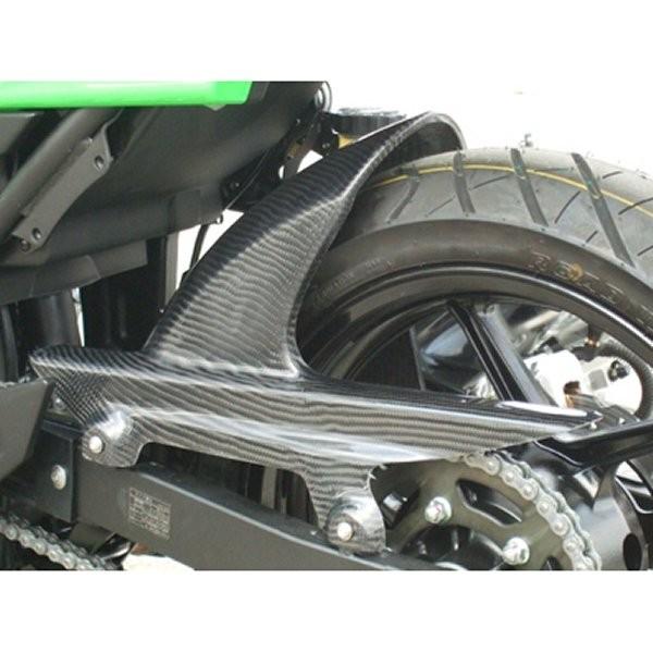 NI25-207-03 クレバーウルフ CLEVER WOLF 後ろ側どろ除け 08年-12年 ニンジャ250R 炭素綾織 固定ディスク店