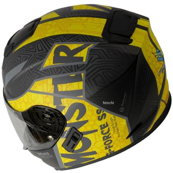 【メーカー在庫あり】 4560385760471 ウインズ WINS フルフェイスヘルメット G-FORCE SS MONSTER type C 黒/黄 Lサイズ HD店 HD店