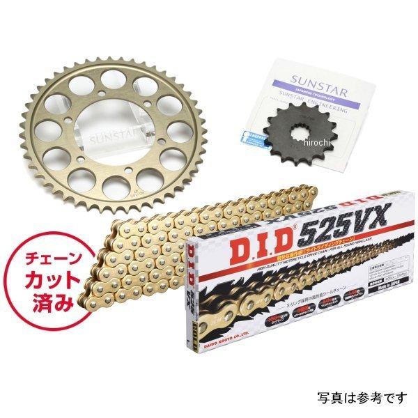 KD46003 サンスター スプロケット＆チェーンキット 525 90年-99年 GSX-R400R/SP ゴールド HD店
