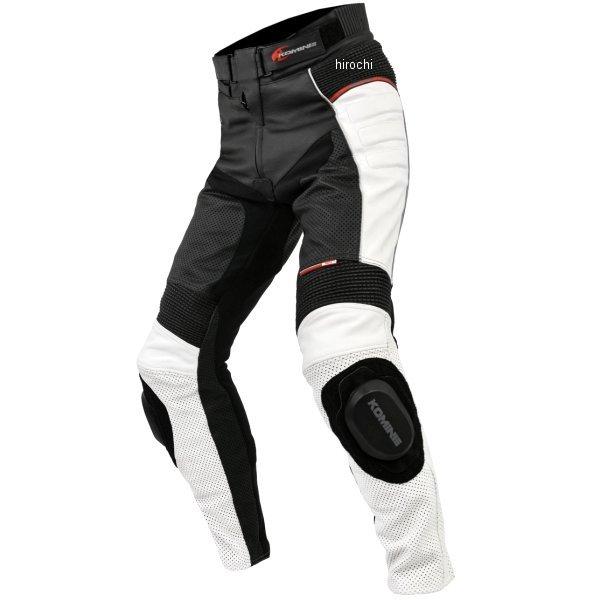 【メーカー在庫あり】 02-780 PK-780 コミネ KOMINE 春夏モデル レザーパンツ サトゥルノ 白/黒 6XLBサイズ HD店