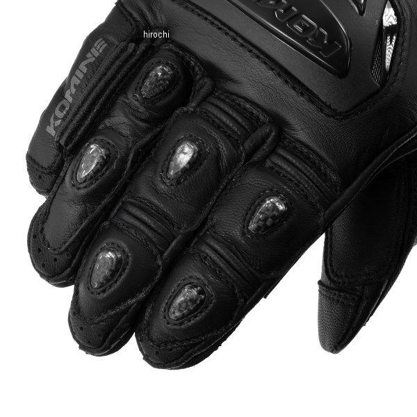 【メーカー在庫あり】 GK-254 コミネ KOMINE 春夏モデル ダイアルフィットスポーツレザーグローブ 黒 Mサイズ HD店_3