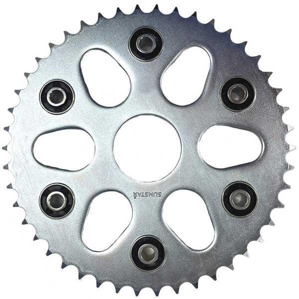 JY-006-46 サンスター リアスプロケット スチール 428/46T セロー250 HD店