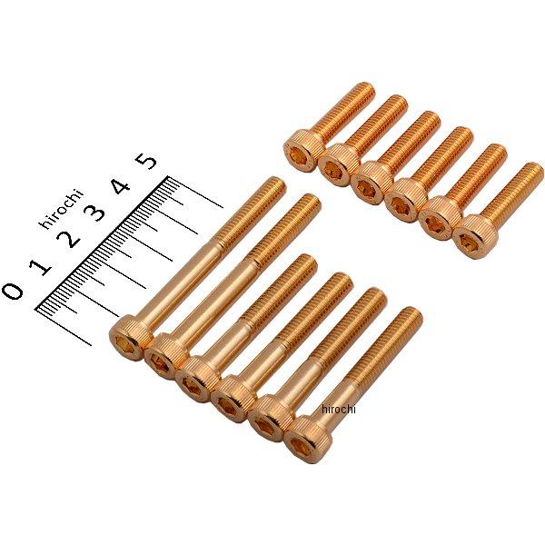 【メーカー在庫あり】 485803 ポッシュ POSH 24Kメッキ ステンレスクラッチカバーネジセット カワサキ ゴールド HD店 | 