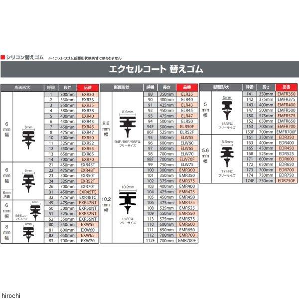 【メーカー在庫あり】 EMR300 ピア PIAA エクセルコート 替えゴム 300mm HD店｜hirochi2｜02