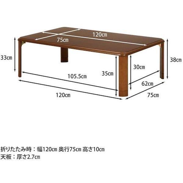 【メーカー在庫あり】 10038 不二貿易(株) 不二貿易 軽量継脚折り畳み座卓 12075 HD店_4