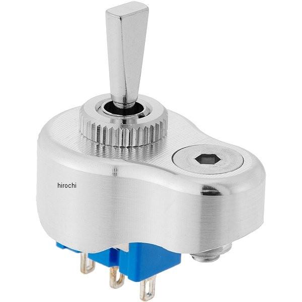 642341 ポッシュ POSH ミニスイッチ 汎用1穴 トグルスイッチ フラット オートキャンセル アルミ HD店 | 