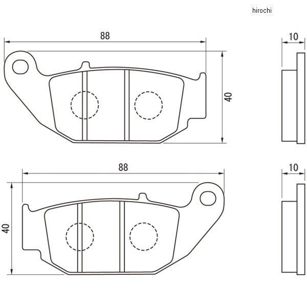 【メーカー在庫あり】 67445 デイトナ ブレーキパッド ゴールデンパッドX(R) GROM HD店 |  | 01