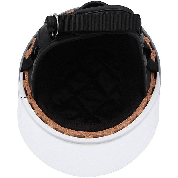 【メーカー在庫あり】 7010 NBS バイクパーツセンター ハーフヘルメット コルク半 三つボタン シルバーラメ フリーサイズ(57-60cm未満) HD店 |  | 02