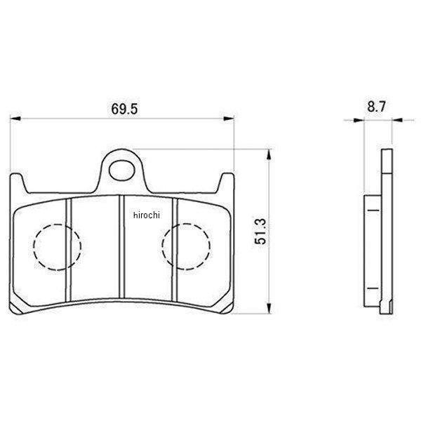 【メーカー在庫あり】 72431 デイトナ ブレーキパッド ハイパーシンタードパッド ヤマハ FAZER8 42P1 ブレーキパッド フロント HD店 | DAYTONA（バイク用品） | 01