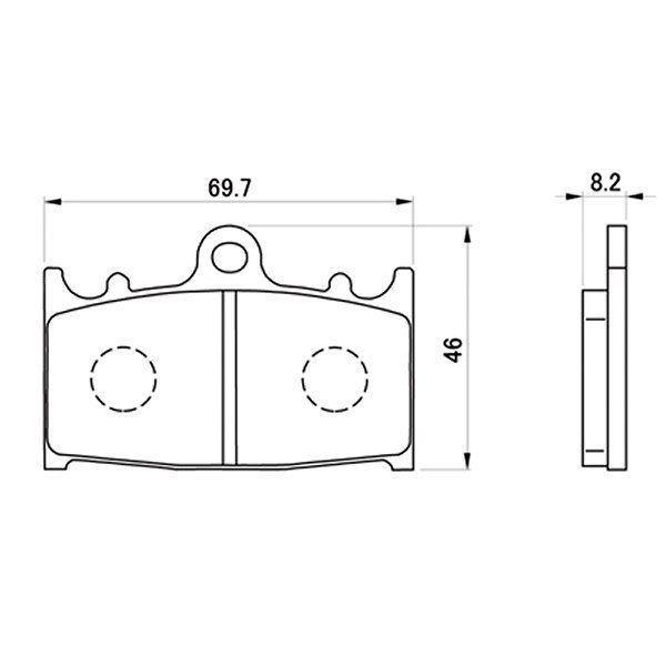 【メーカー在庫あり】 72452 デイトナ ブレーキパッド ハイパーシンタードパッド HD店 | DAYTONA（バイク用品） | 01