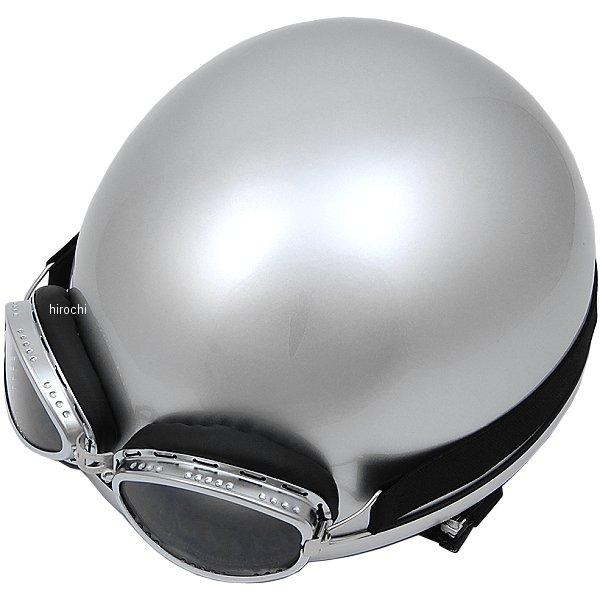 【メーカー在庫あり】 7402 NBS バイクパーツセンター ハーフヘルメット ビンテージ シルバー フリーサイズ(57-60cm未満) HD店 | 