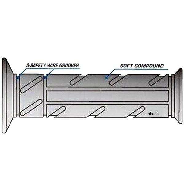 【メーカー在庫あり】 811352 ポッシュ POSH レーシンググリップ 貫通タイプ φ22.2mm用 左右セット 青 HD店 |  | 02