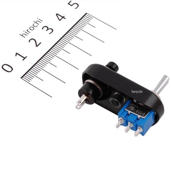 【メーカー在庫あり】 880233 ポッシュ POSH ミニスイッチ ウインカー/ホーン 1インチ(25.4mm)ハンドル用 フラットレバースタンダード 黒 HD店 |  | 01