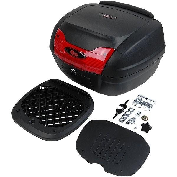 【メーカー在庫あり】 907916 NBS バイクパーツセンター リアボックス 取っ手付き 40L 黒/赤 HD店