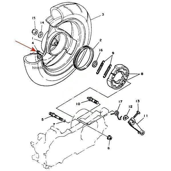 たかはし出品　4枚 YAMAHA（ヤマハ） 【メーカー在庫あり】 93900-00041 ヤマハ純正