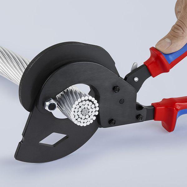 【メーカー在庫あり】 9532-340SR 9532340SR  KNIPEX社 KNIPEX ラチェットケーブルカッター(ACSR線用) HD店の画像