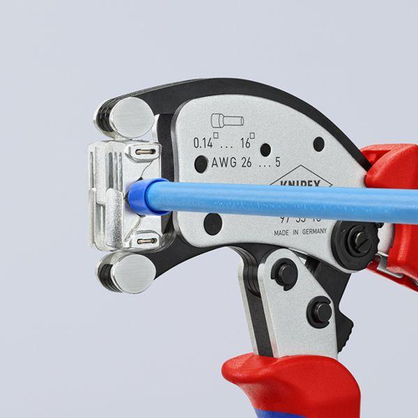 【メーカー在庫あり】 9753-18 975318 KNIPEX社 KNIPEX マルチアジャストワイヤーエンド圧着ペンチ HD店_4